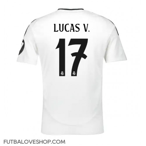 Dres Real Madrid Lucas Vazquez #17 Domáci 2024-25 Krátky Rukáv